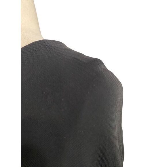 Karen Millen Sheath Dress Knee Length Navy Black Abstract Cocktail Size US 8 - Picture 9 of 13